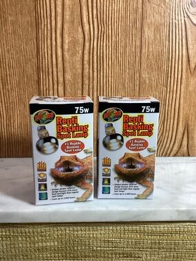 Zoo Med Repti Basking Spot Lamp 75W - White/Orange Packaging